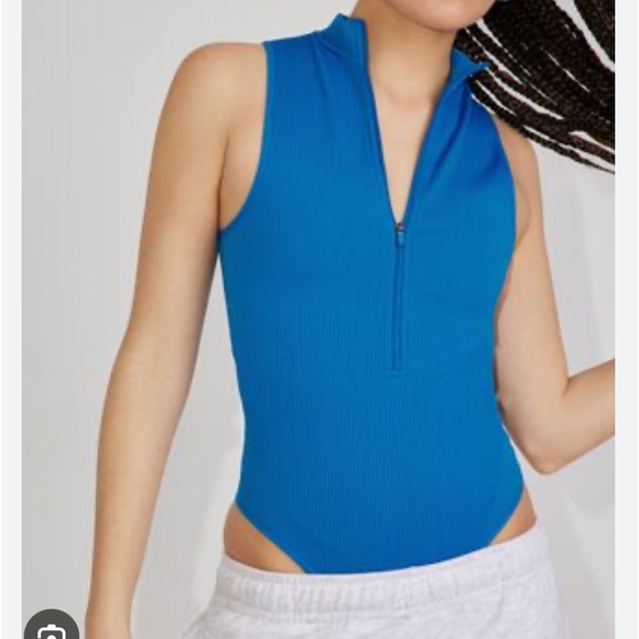 “Garage Power B.DY” zip up bodysuit; black; size XS; NWOT - Picture 7 of 11